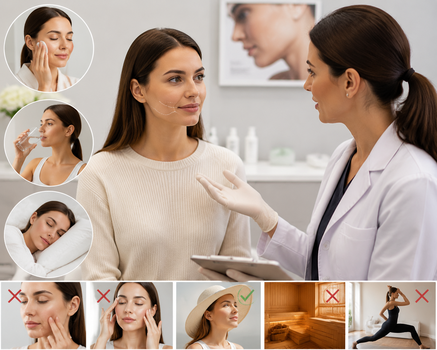what should patients avoid after ha filler treatment