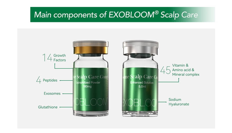 Main Components of EXOBLOOM&reg; Scalp Care Exosomes for Hair Loss