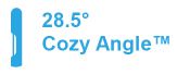 28.5&deg;Cozy Angle&trade;