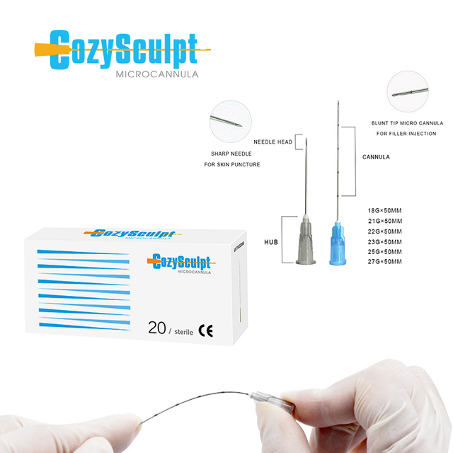 CozySculpt Microcannula 23g Blunt Cannula 50mm
