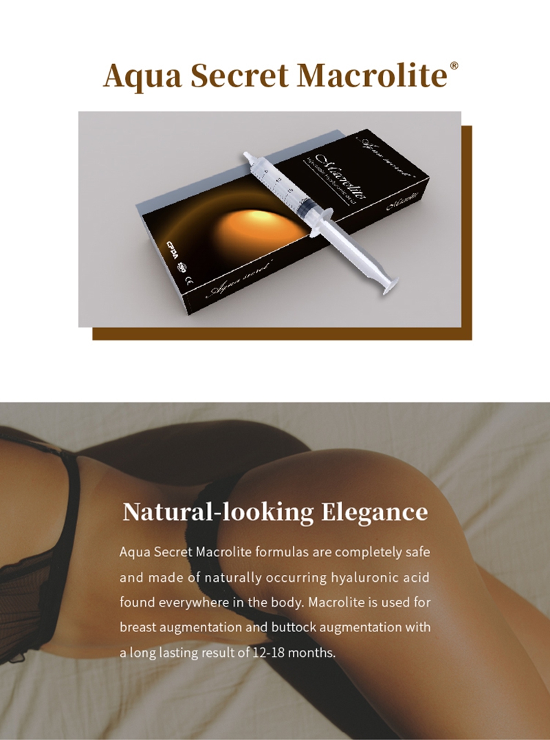 macrolite hyaluronic acid filler butt