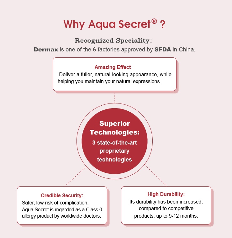 hyaluronic acid lip filler advantage-Aqua Secret